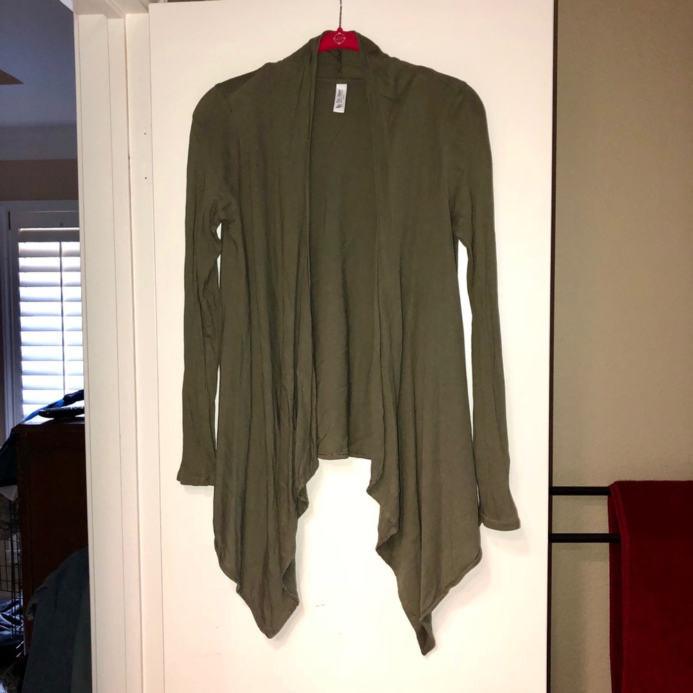 Victoria’s Secret Olive Green Swing Cardigan Small